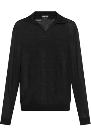 Giorgio Armani Hombre, Jerseys, Negro, Talla: 2XL