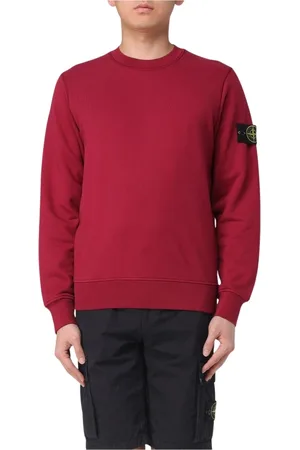 Stone Island Hombre, Sudaderas, Rojo, Talla: S