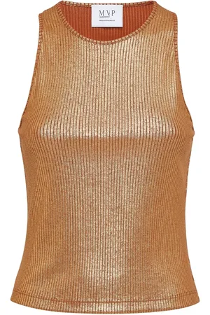 MVP Wardrobe Mujer, Camisetas, Marrón, Talla: XS