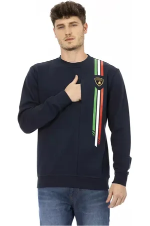 AUTOMOBILI LAMBORGHINI Hombre, Sudaderas, Azul, Talla: L