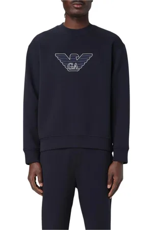 Emporio Armani Hombre, Sudaderas, Azul, Talla: M