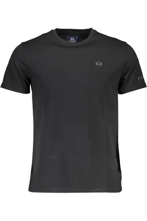La Martina Hombre, Camisetas, Negro, Talla: M