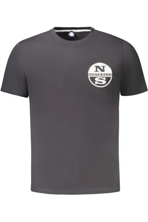 North Sails Hombre, Camisetas, Negro, Talla: M
