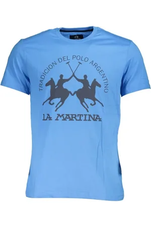 La Martina Hombre, Camisetas, Azul, Talla: L