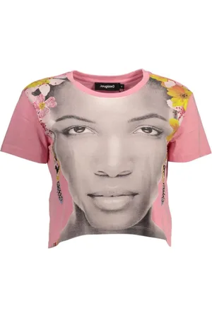 Desigual Mujer, Camisetas, Rosa, Talla: L
