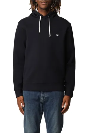Emporio Armani Hombre, Sudaderas, Azul, Talla: S