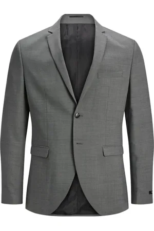 JACK & JONES Hombre, Chaquetas, Gris, Talla: S