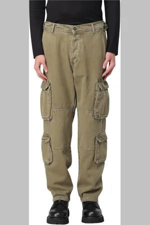 AMISH Hombre, Pantalones, Verde, Talla: S