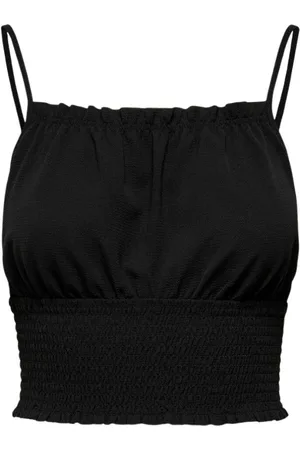 ONLY Mujer, Camisetas, Negro, Talla: M