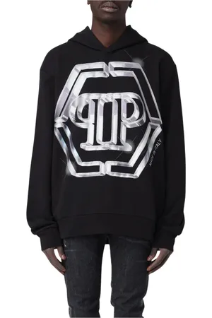 Philipp Plein Hombre, Sudaderas, Negro, Talla: L