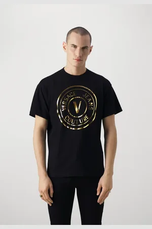 VERSACE Hombre, Camisetas, Negro, Talla: L