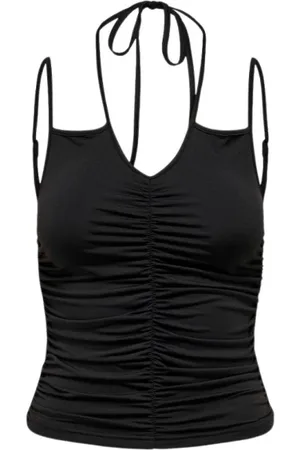 ONLY Mujer, Camisetas, Negro, Talla: S