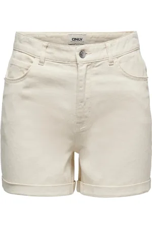 ONLY Mujer, Pantalones cortos, Blanco, Talla: M