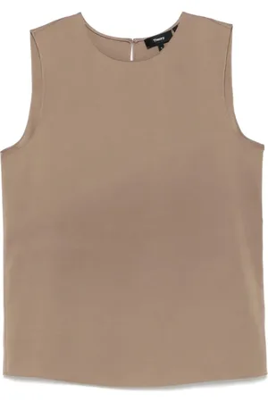 THEORY Mujer, Camisetas, Marrón, Talla: M
