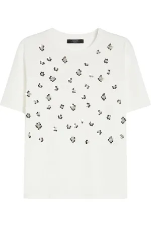 Max Mara Mujer, Camisetas, Blanco, Talla: M