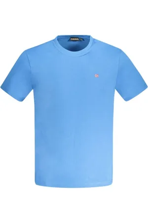 Napapijri Hombre, Camisetas, Azul, Talla: L