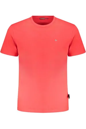 Napapijri Hombre, Camisetas, Rojo, Talla: M