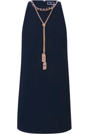 Elisabetta Franchi Mujer, Vestidos, Azul, Talla: L