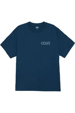 Obey Hombre, Camisetas, Azul, Talla: L