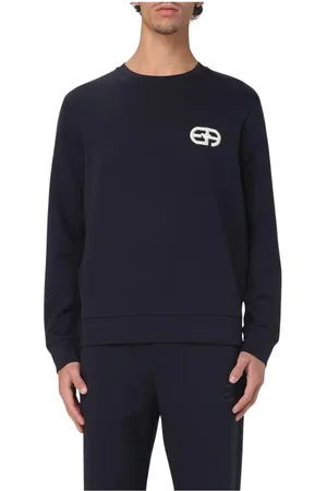 Emporio Armani Hombre, Sudaderas, Azul, Talla: S