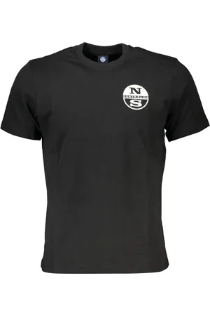 North Sails Hombre, Camisetas, Negro, Talla: L