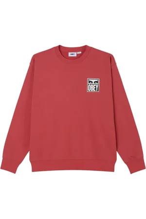 Obey Hombre, Sudaderas, Rojo, Talla: L