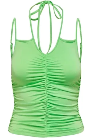 ONLY Mujer, Camisetas, Verde, Talla: XS