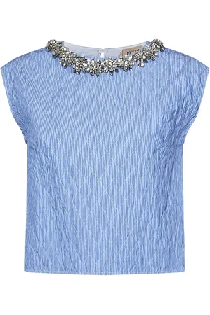 Nº21 Mujer, Camisetas, Azul, Talla: L