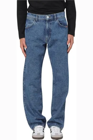 AMISH Hombre, Vaqueros, Azul, Talla: W30