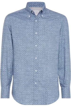 Brunello Cucinelli Hombre, Camisas, Azul, Talla: M