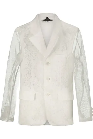 Comme des Garçons Mujer, Chaquetas, Blanco, Talla: S