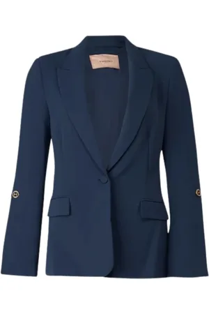 Twin-Set Mujer, Chaquetas, Azul, Talla: XL