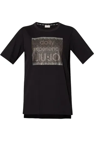 Liu Jo Mujer, Camisetas, Negro, Talla: L