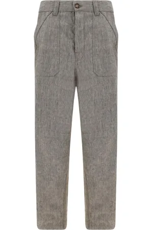 Brunello Cucinelli Hombre, Pantalones, Gris, Talla: M