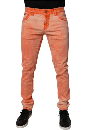 Dolce & Gabbana Hombre, Vaqueros, Naranja, Talla: L