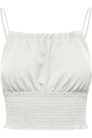 ONLY Mujer, Camisetas, Blanco, Talla: XS