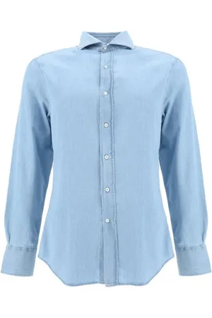 Brunello Cucinelli Hombre, Camisas, Azul, Talla: L