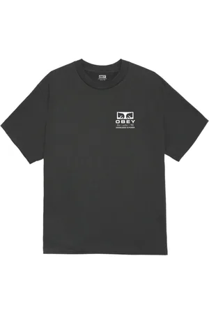 Obey Hombre, Camisetas, Negro, Talla: M
