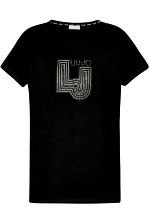 Liu Jo Mujer, Camisetas, Negro, Talla: 2XS