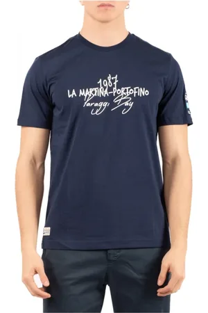 La Martina Hombre, Camisetas, Azul, Talla: S