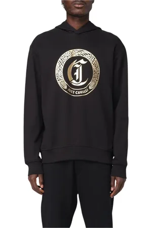 Roberto Cavalli Hombre, Sudaderas, Negro, Talla: L