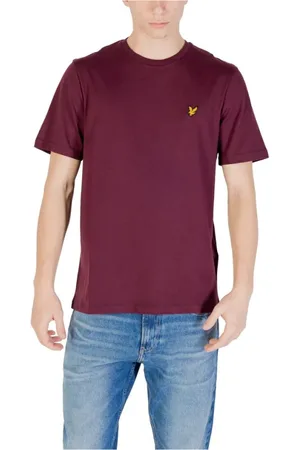 Lyle & Scott Hombre, Camisetas, Púrpura, Talla: S