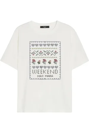 Max Mara Mujer, Camisetas, Blanco, Talla: L
