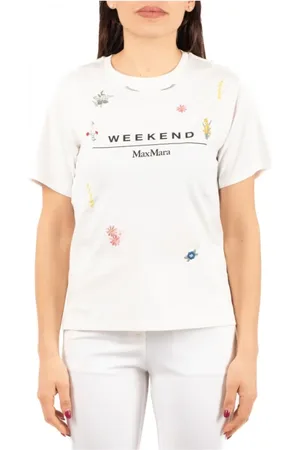 Max Mara Mujer, Camisetas, Blanco, Talla: M