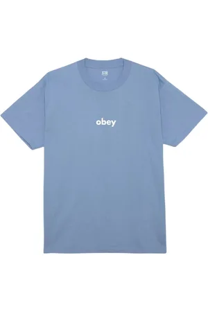 Obey Hombre, Camisetas, Azul, Talla: L