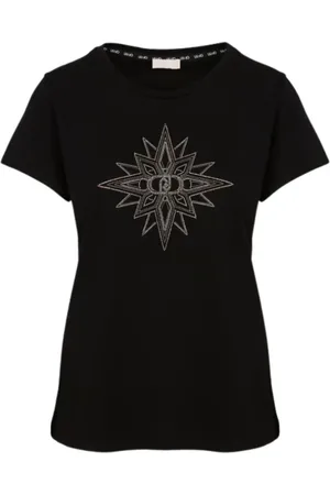 Liu Jo Mujer, Camisetas, Negro, Talla: 2XS