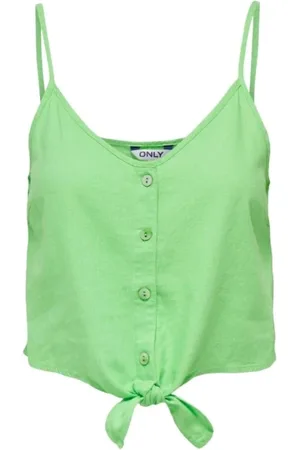 ONLY Mujer, Camisetas, Verde, Talla: L