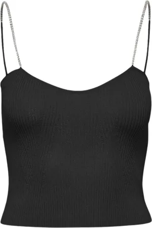ONLY Mujer, Camisetas, Negro, Talla: M