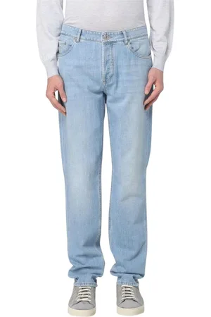 Brunello Cucinelli Hombre, Vaqueros, Azul, Talla: 3XL