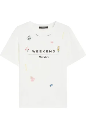 Max Mara Mujer, Camisetas, Blanco, Talla: L
